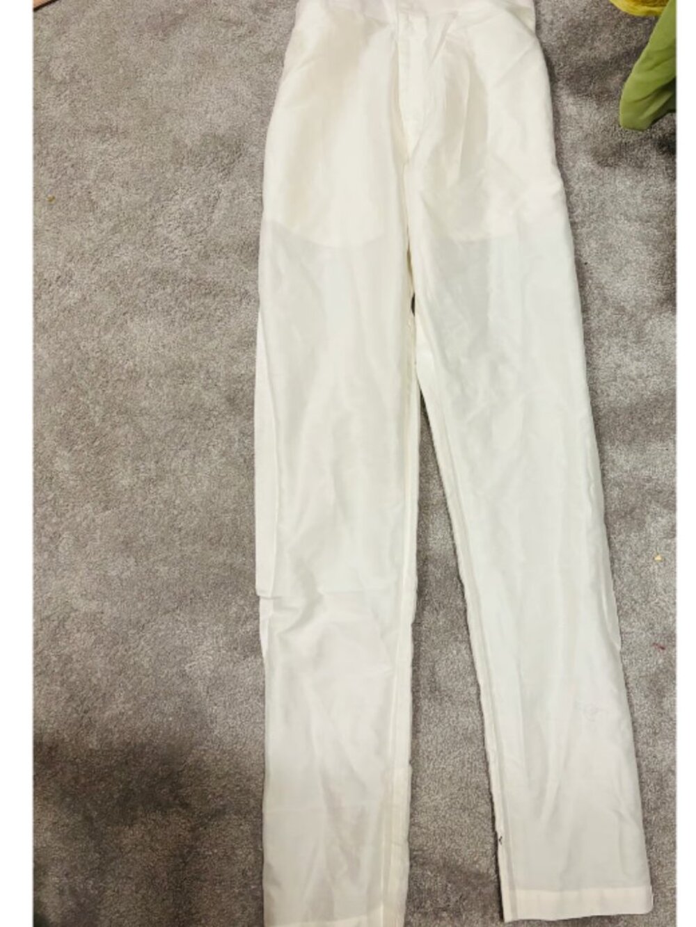 Utsa Indian Brand Cream White Cotton Pants Elastic Waist Size Medium NWT